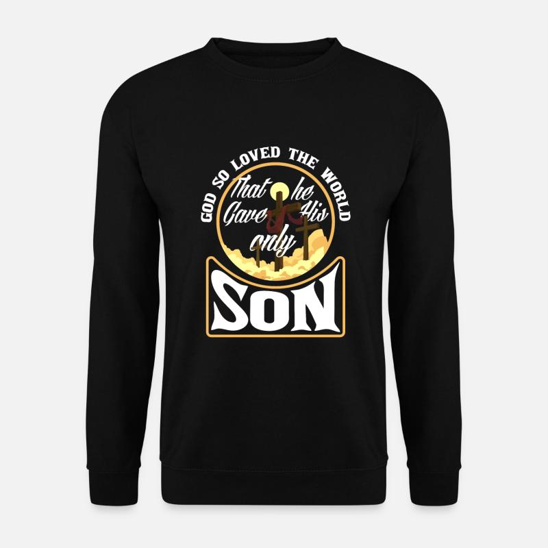 Jesus Christus Christ Religion Religiös - Unisex Pullover - Schwarz