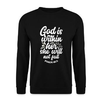 Jesus Christ Christ Religion Religious - Unisex Sweatshirt - black - Front - Alina (178cm) & Michal (187cm)