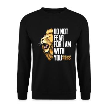 Jesus Christ Christ Religion Religious - Unisex Sweatshirt - black - Front - Alina (178cm) & Michal (187cm)