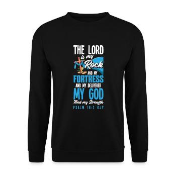 Jesus Christ Christ Religion Religious - Unisex Sweatshirt - black - Front - Alina (178cm) & Michal (187cm)