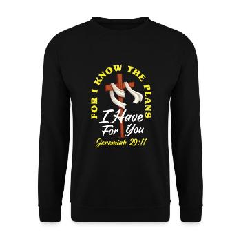 Jesus Christ Christ Religion Religious - Unisex Sweatshirt - black - Front - Alina (178cm) & Michal (187cm)
