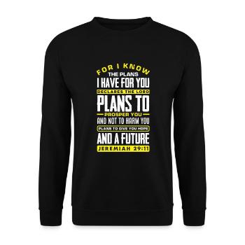 Jésus-Christ-Christ Religion Religieuse - Sweat-shirt Unisexe - noir - Devant - Alina (178cm) & Michal (187cm)