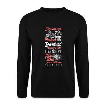 Jesus Christ Christ Religion Religious - Unisex Sweatshirt - black - Front - Alina (178cm) & Michal (187cm)