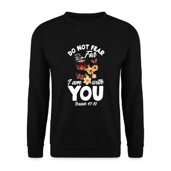 Jesus Christ Christ Religion Religious - Unisex Sweatshirt - black - Front - Alina (178cm) & Michal (187cm)