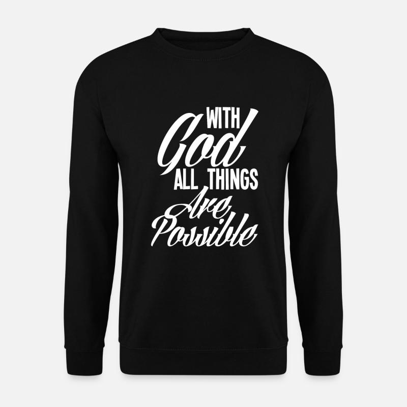 Jesus Christus Christ Religion Religiös - Unisex Pullover - Schwarz
