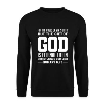 Jésus-Christ-Christ Religion Religieuse - Sweat-shirt Unisexe - noir - Devant - Alina (178cm) & Michal (187cm)