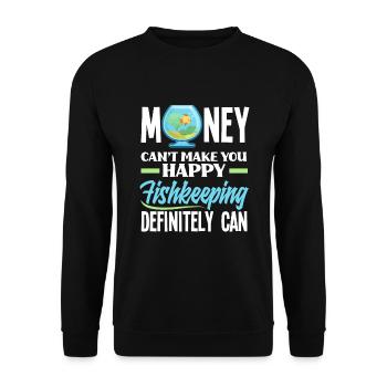 Drôle Aquarist Aquarist Aquarium Cadeau - Sweat-shirt Unisexe - noir - Devant - Alina (178cm) & Michal (187cm)