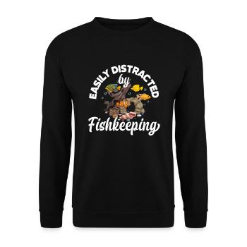 Drôle Aquarist Aquarist Aquarium Cadeau - Sweat-shirt Unisexe - noir - Devant - Alina (178cm) & Michal (187cm)
