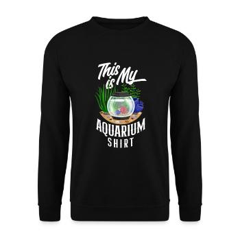 Drôle Aquarist Aquarist Aquarium Cadeau - Sweat-shirt Unisexe - noir - Devant - Alina (178cm) & Michal (187cm)