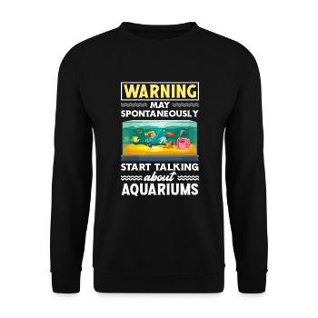 Drôle Aquarist Aquarist Aquarium Cadeau - Sweat-shirt Unisexe - noir - Devant - Alina (178cm) & Michal (187cm)