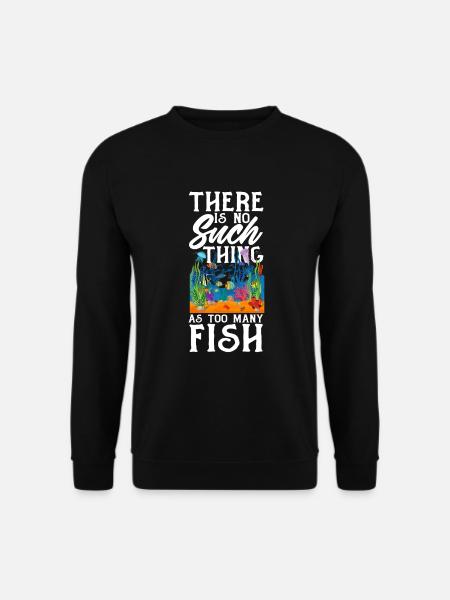 Lustiges Aquarist Aquarianer Aquarium Geschenk - Unisex Pullover - Schwarz