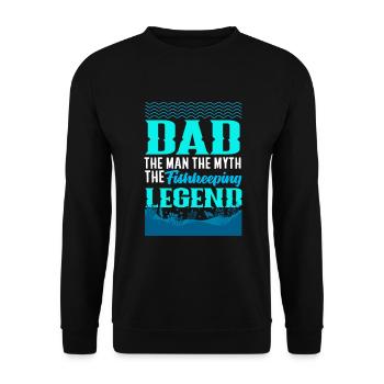 Drôle Aquarist Aquarist Aquarium Cadeau - Sweat-shirt Unisexe - noir - Devant - Alina (178cm) & Michal (187cm)