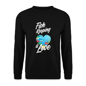 Drôle Aquarist Aquarist Aquarium Cadeau - Sweat-shirt Unisexe - noir - Devant - Alina (178cm) & Michal (187cm)