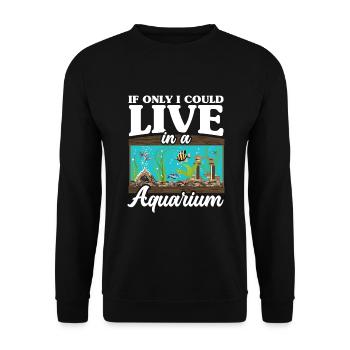 Drôle Aquarist Aquarist Aquarium Cadeau - Sweat-shirt Unisexe - noir - Devant - Alina (178cm) & Michal (187cm)