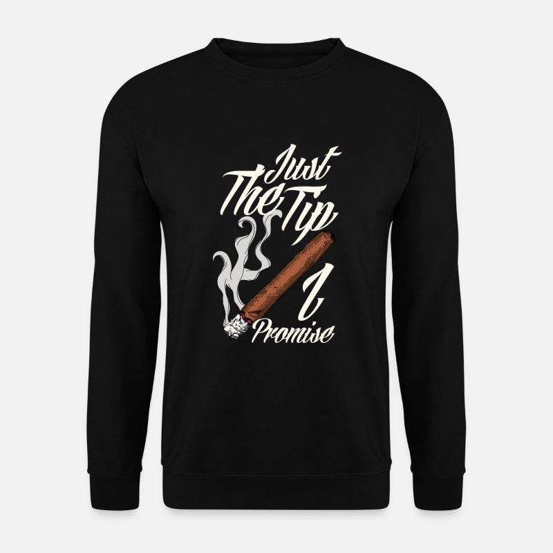 Lustiges Zigarre Rauchen Zigarrenraucher Geschenk - Unisex Pullover - Schwarz