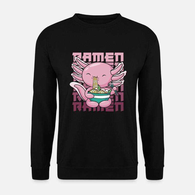 Axolotl Ramen Funny Ramen - Unisex Sweatshirt - black