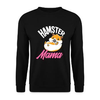 Hamster Mama Drôle Hamster Cadeau - Sweat-shirt Unisexe - noir - Devant - Alina (178cm) & Michal (187cm)