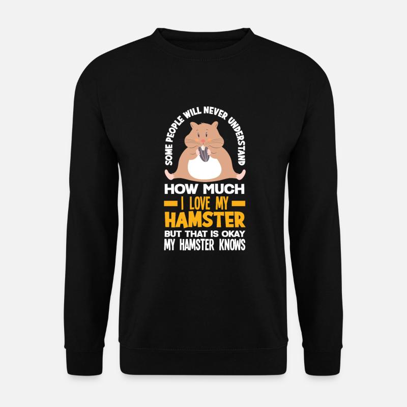 Funny Hamster Gift - Unisex Sweatshirt - black