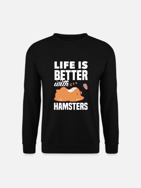 Funny Hamster Gift - Unisex Sweatshirt - black