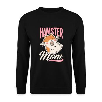 Drôle hamster cadeau hamster maman - Sweat-shirt Unisexe - noir - Devant - Alina (178cm) & Michal (187cm)