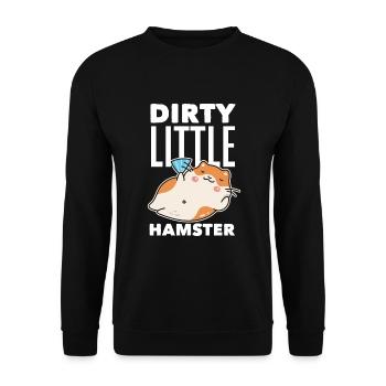 Drôle de cadeau de hamster - Sweat-shirt Unisexe - noir - Devant - Alina (178cm) & Michal (187cm)