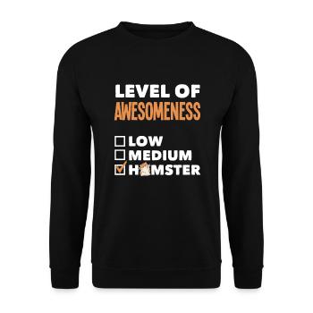 Drôle de cadeau de hamster - Sweat-shirt Unisexe - noir - Devant - Alina (178cm) & Michal (187cm)