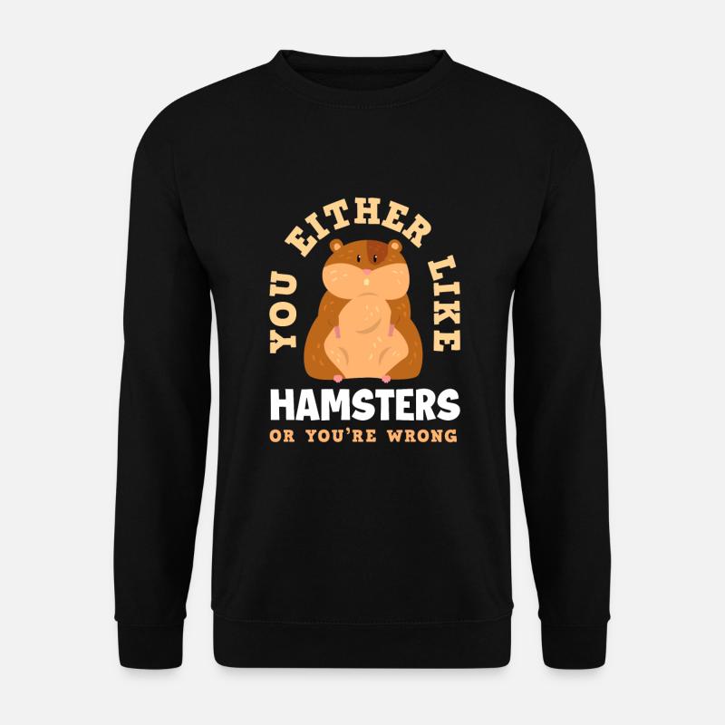 Funny Hamster Gift - Unisex Sweatshirt - black