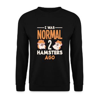 Drôle de cadeau de hamster - Sweat-shirt Unisexe - noir - Devant - Alina (178cm) & Michal (187cm)