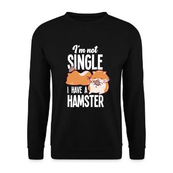 Drôle de cadeau de hamster - Sweat-shirt Unisexe - noir - Devant - Alina (178cm) & Michal (187cm)