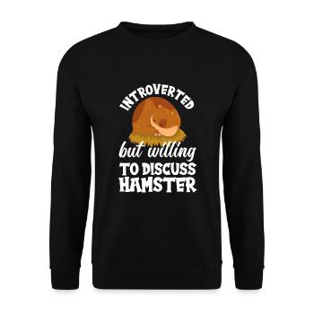 Drôle de cadeau de hamster - Sweat-shirt Unisexe - noir - Devant - Alina (178cm) & Michal (187cm)