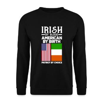 Irish Ireland St.Patrick's Day Gift - Sweat-shirt Unisexe - noir - Devant - Alina (178cm) & Michal (187cm)