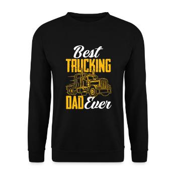 Truck Driver Trucker Truck Driver Driver - Unisex Sweatshirt - black - Front - Alina (178cm) & Michal (187cm)