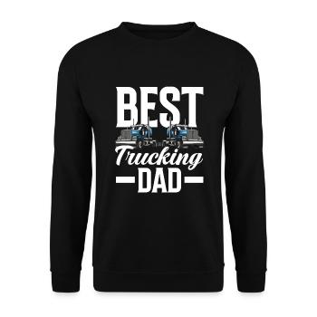 Truck Driver Trucker Truck Driver Driver - Unisex Sweatshirt - black - Front - Alina (178cm) & Michal (187cm)