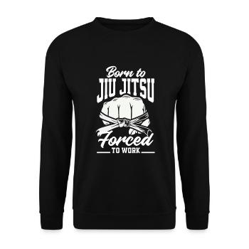 Jiu Jitsu Jiu Jitsu Jiu Jitsu - Unisex Pullover - Schwarz - Vorne - Alina (178cm) & Michal (187cm)