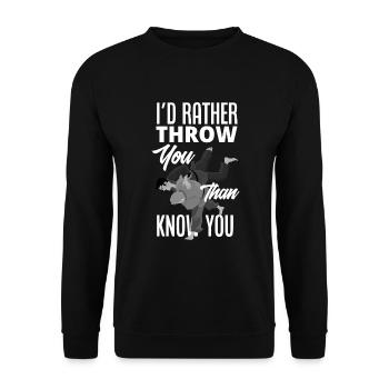 Jiu Jitsu Jiu Jitsu Jiu Jitsu - Unisex Pullover - Schwarz - Vorne - Alina (178cm) & Michal (187cm)