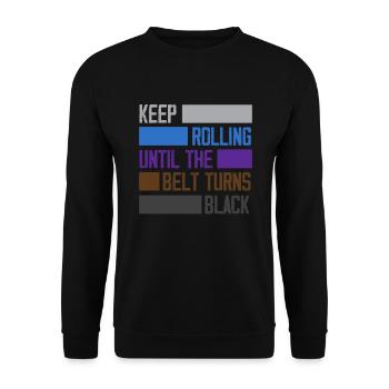 Jiu Jitsu Jiu Jitsu Jiu Jitsu - Unisex Pullover - Schwarz - Vorne - Alina (178cm) & Michal (187cm)