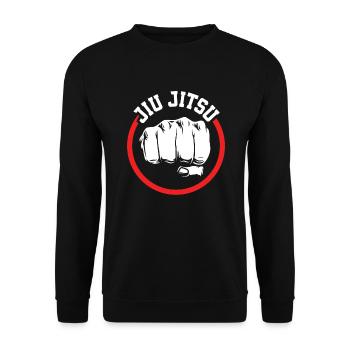 Jiu Jitsu Jiu Jitsu Jiu Jitsu - Unisex Pullover - Schwarz - Vorne - Alina (178cm) & Michal (187cm)