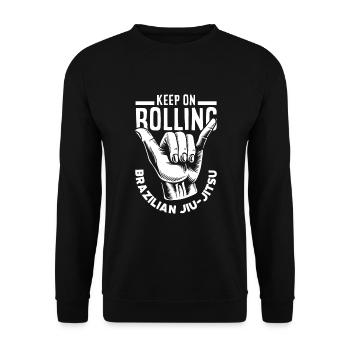 Jiu Jitsu Jiu Jitsu Jiu Jitsu - Unisex Pullover - Schwarz - Vorne - Alina (178cm) & Michal (187cm)