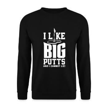Lustiges Golfen Golf Golfer Geschenk - Unisex Pullover - Schwarz - Vorne - Alina (178cm) & Michal (187cm)