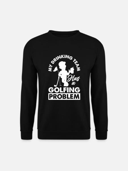 Lustiges Golfen Golf Golfer Geschenk - Unisex Pullover - Schwarz