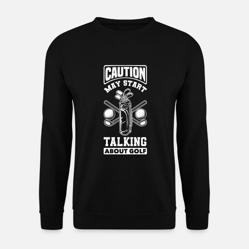 Lustiges Golfen Golf Golfer Geschenk - Unisex Pullover - Schwarz