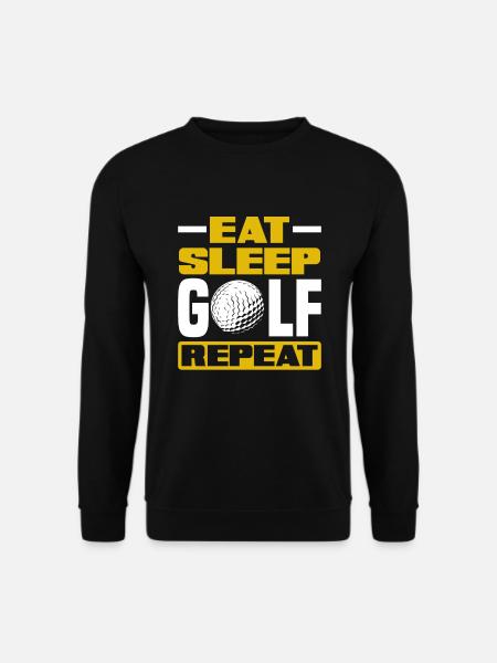 Lustiges Golfen Golf Golfer Geschenk - Unisex Pullover - Schwarz