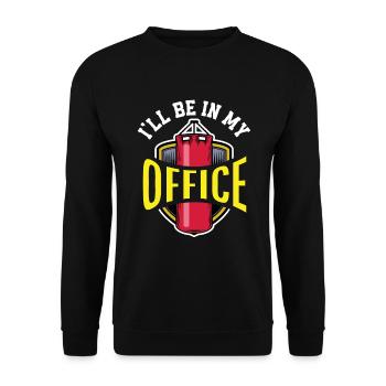 Lustiges Boxen Boxer Geschenk - Unisex Pullover - Schwarz - Vorne - Alina (178cm) & Michal (187cm)