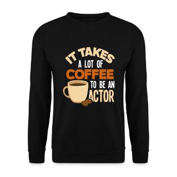 Drôle d’acteur Actrice Cadeau - Sweat-shirt Unisexe - noir - Devant - Alina (178cm) & Michal (187cm)
