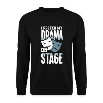 Drôle d’acteur Actrice Cadeau - Sweat-shirt Unisexe - noir - Devant - Alina (178cm) & Michal (187cm)