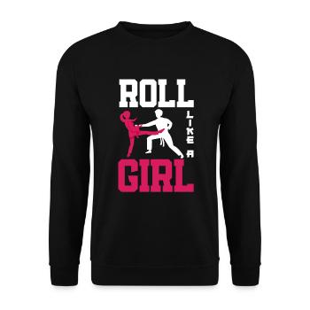 Jiu Jitsu Jiu Jitsu Jiu Jitsu - Unisex Pullover - Schwarz - Vorne - Alina (178cm) & Michal (187cm)