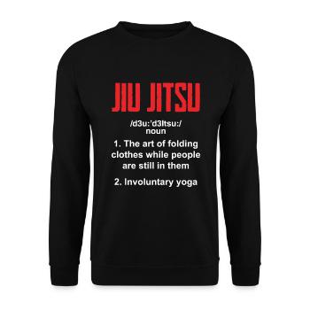 Jiu Jitsu Jiu Jitsu Jiu Jitsu - Unisex Sweatshirt - black - Front - Alina (178cm) & Michal (187cm)
