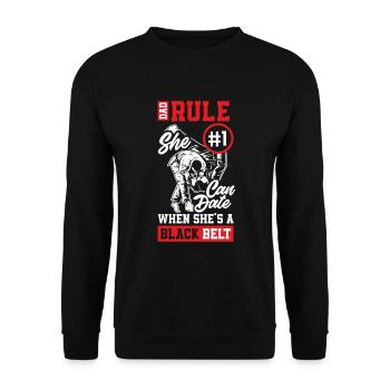 Jiu Jitsu Jiu Jitsu Jiu Jitsu - Unisex Pullover - Schwarz - Vorne - Alina (178cm) & Michal (187cm)