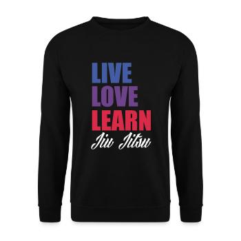 Jiu Jitsu Jiu Jitsu Jiu Jitsu - Unisex Sweatshirt - black - Front - Alina (178cm) & Michal (187cm)