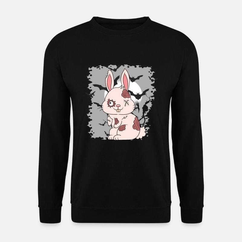 Halloween Zombie Animals Halloween Rabbit - Unisex Sweatshirt - black